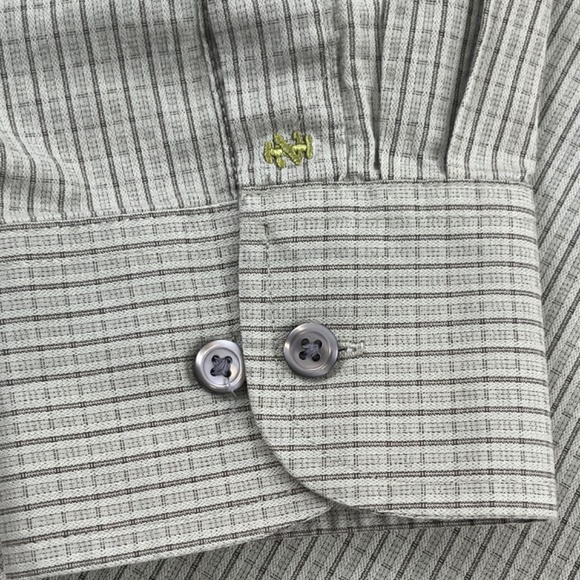 Izod Shirt Adult Extra Large Green Button Up Check Long Sleeve Casual Men - Picture 6 of 12